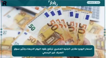 أسعار اليورو مقابل الجنيه المصري ترتفع بقوة اليوم الأربعاء وتثير سوق الصرف غير الرسمي